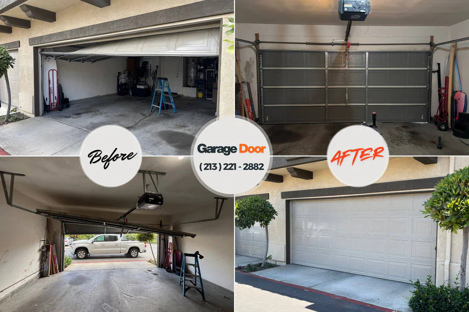 Before and after: garage door repair near me Alvord